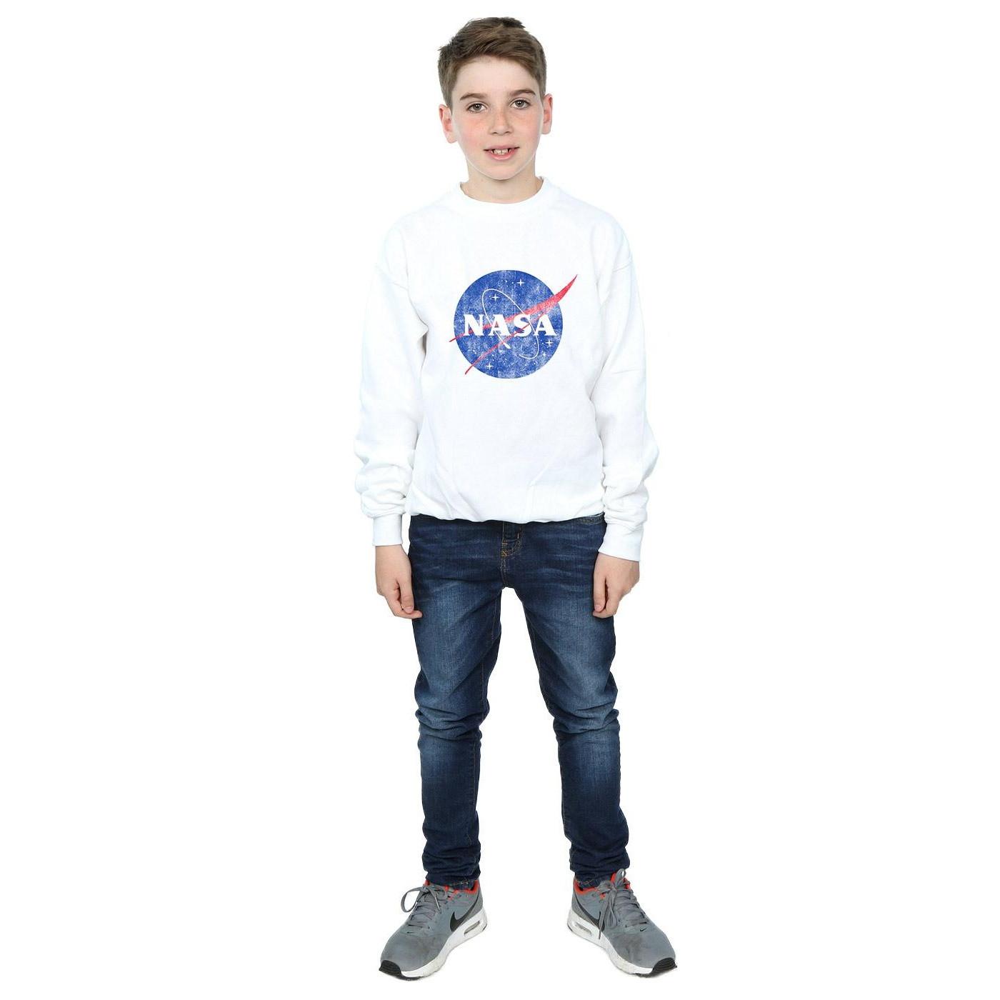 Nasa  Classic Insignia Logo Distressed Sweatshirt 