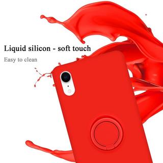 Cadorabo  Hülle für Apple iPhone XR TPU Silikon mit Ring Liquid 