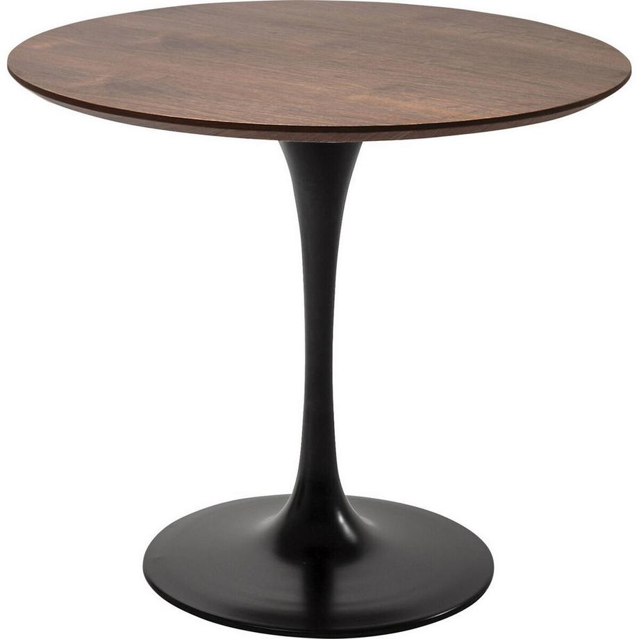 KARE Design Table Invitation Set noyer noir rond 90  