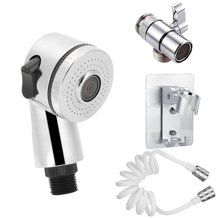 Wasserhahnverlängerung mit Brausedüse - 4 Teile