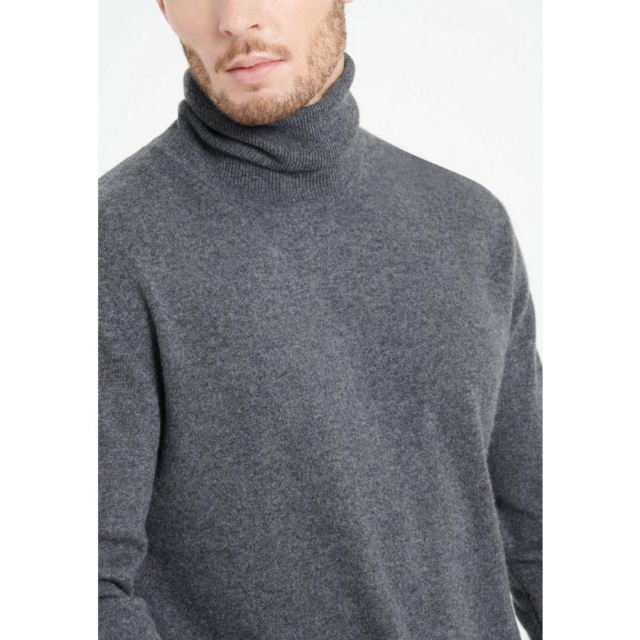 Studio Cashmere8 LUKE 3 Pull Col Roulé Cachemire  