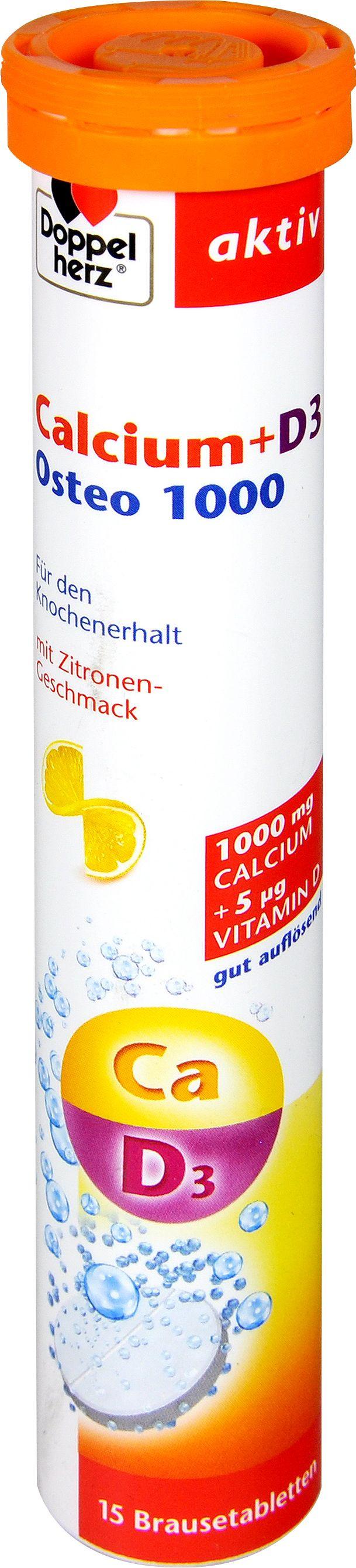 Doppelherz  Calcium + D3 Osteo 1000 Brausetabletten 