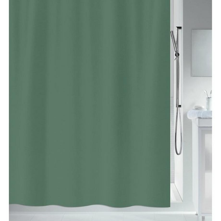 Spirella Rideau de douche Polyester PRIMO 180x180cm Vert foncé