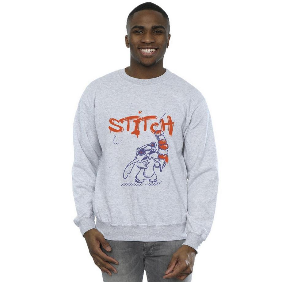 Disney Stitch Stampa Grafica Felpa  