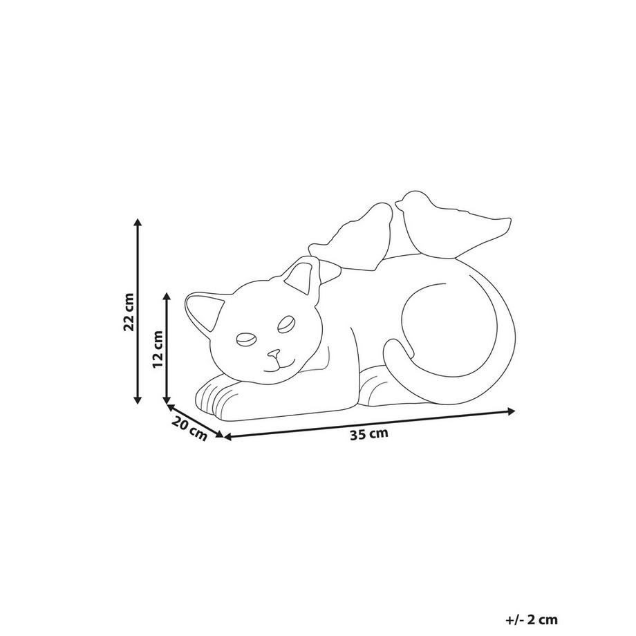 Beliani  Gartenfigur aus Magnesiumoxid  KALELA 