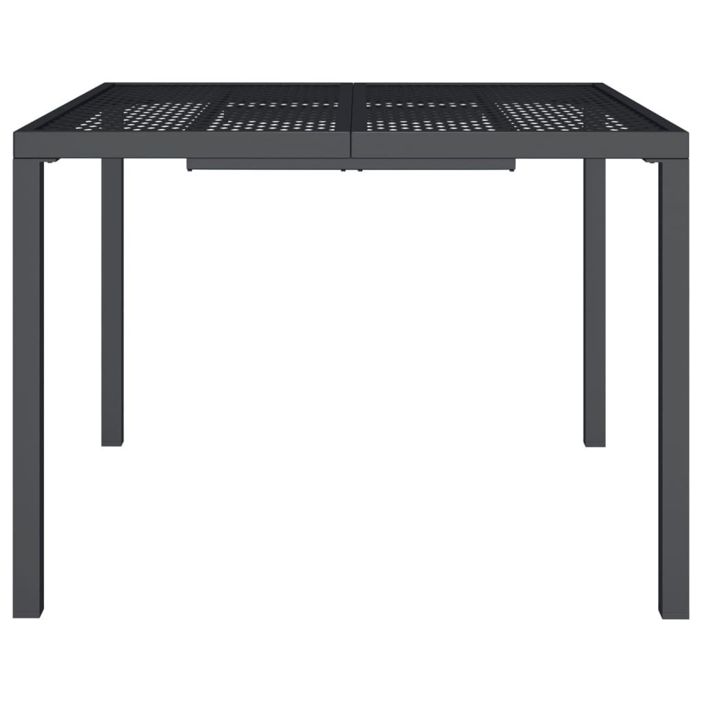 VidaXL Table de jardin acier  