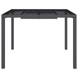 VidaXL Table de jardin acier  