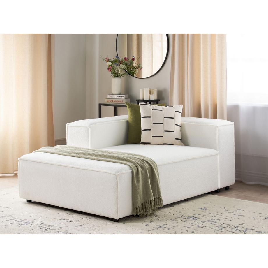 Beliani Chaise longue côté droit en Bouclé  ARDAL  