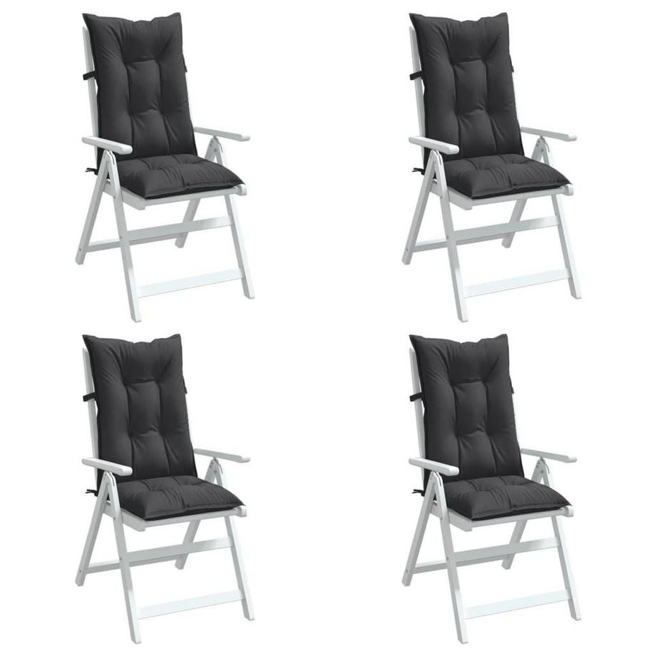 VidaXL cuscino per sedia con schienale alto Tessuto  
