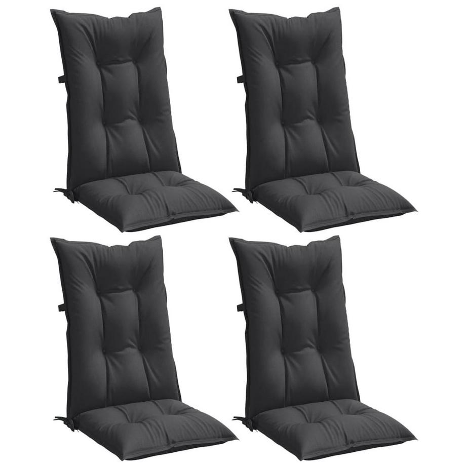 VidaXL cuscino per sedia con schienale alto Tessuto  