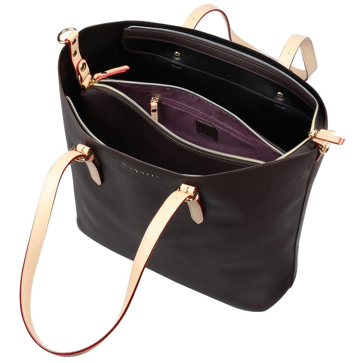 BUGATTI Ella L Shopper Marrone Scuro  