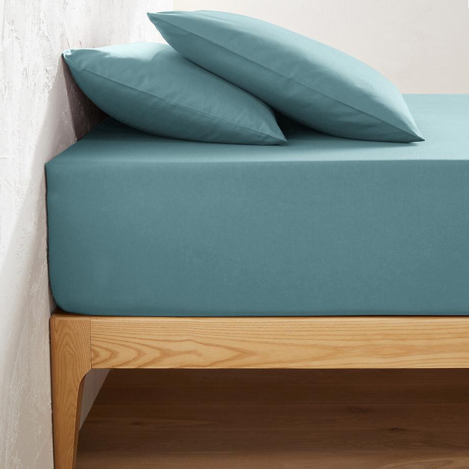 Einfarbiges Fixleintuch Scenario aus Baumwolle