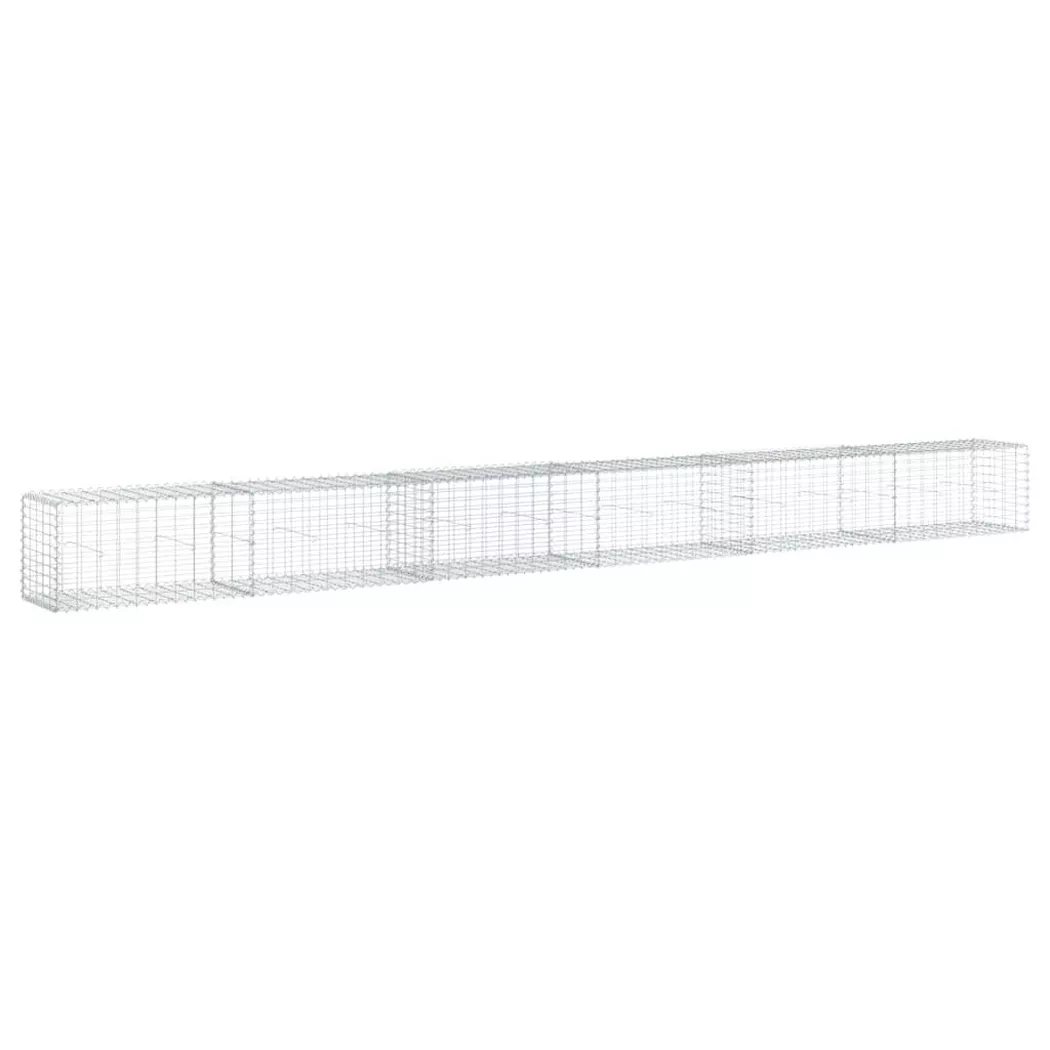 VidaXL - Panier gabion fer, One Size, Argent