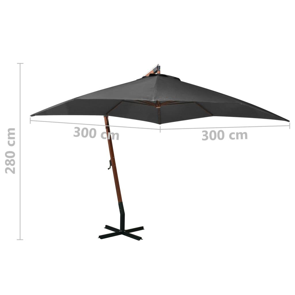 VidaXL Parasol de jardin suspendu  