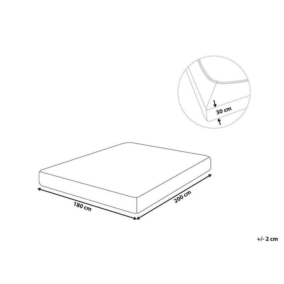 Beliani JANBU Drap Housse en Coton  