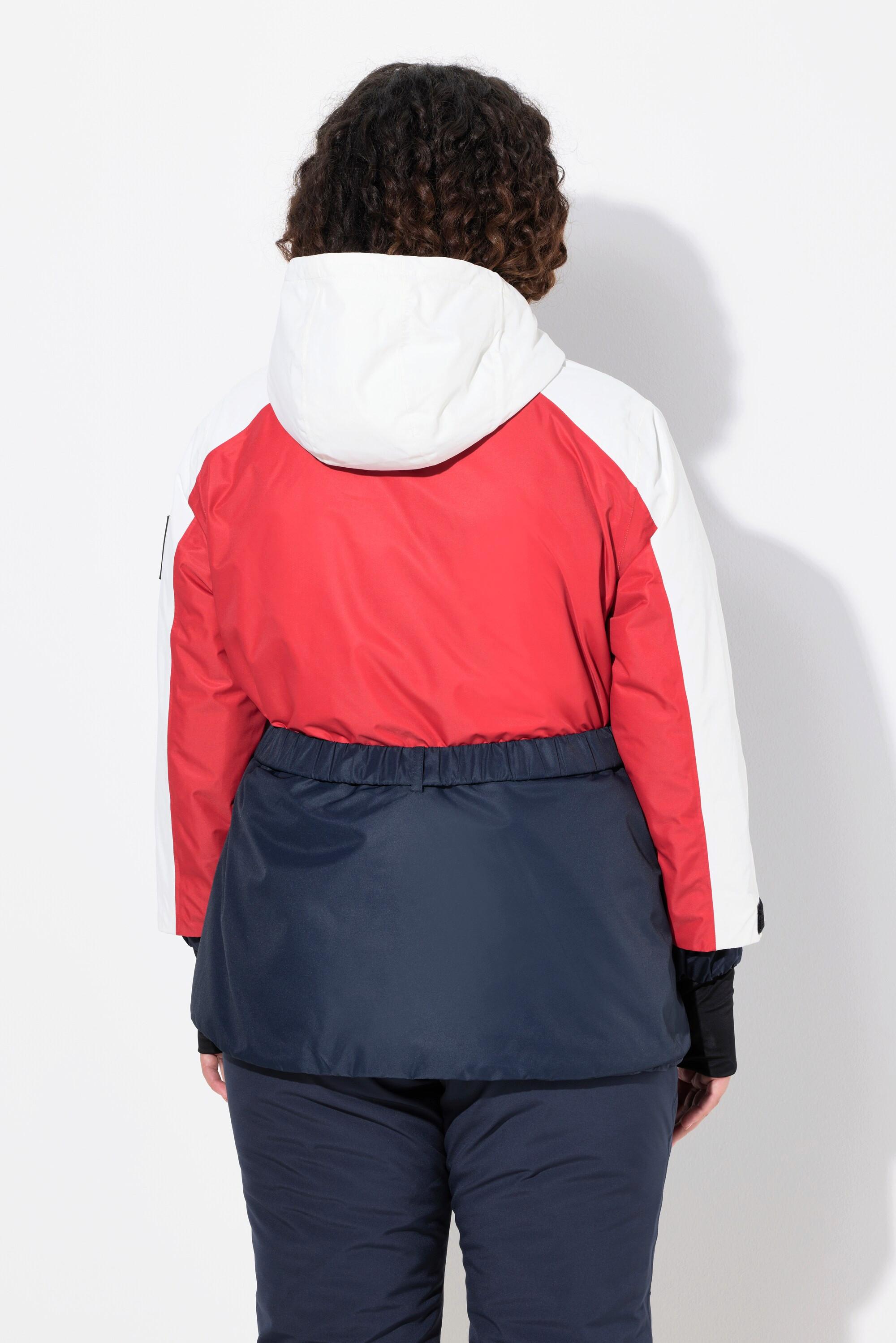 Ulla Popken Giacca Performance Impermeabile Cerniera 2 Vie Foro Pollice  