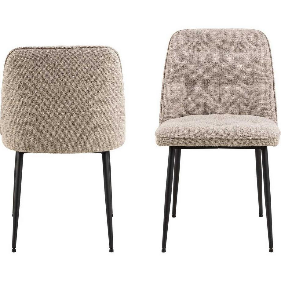 mutoni Chaise de salle à manger Shields beige (1 pièce)  