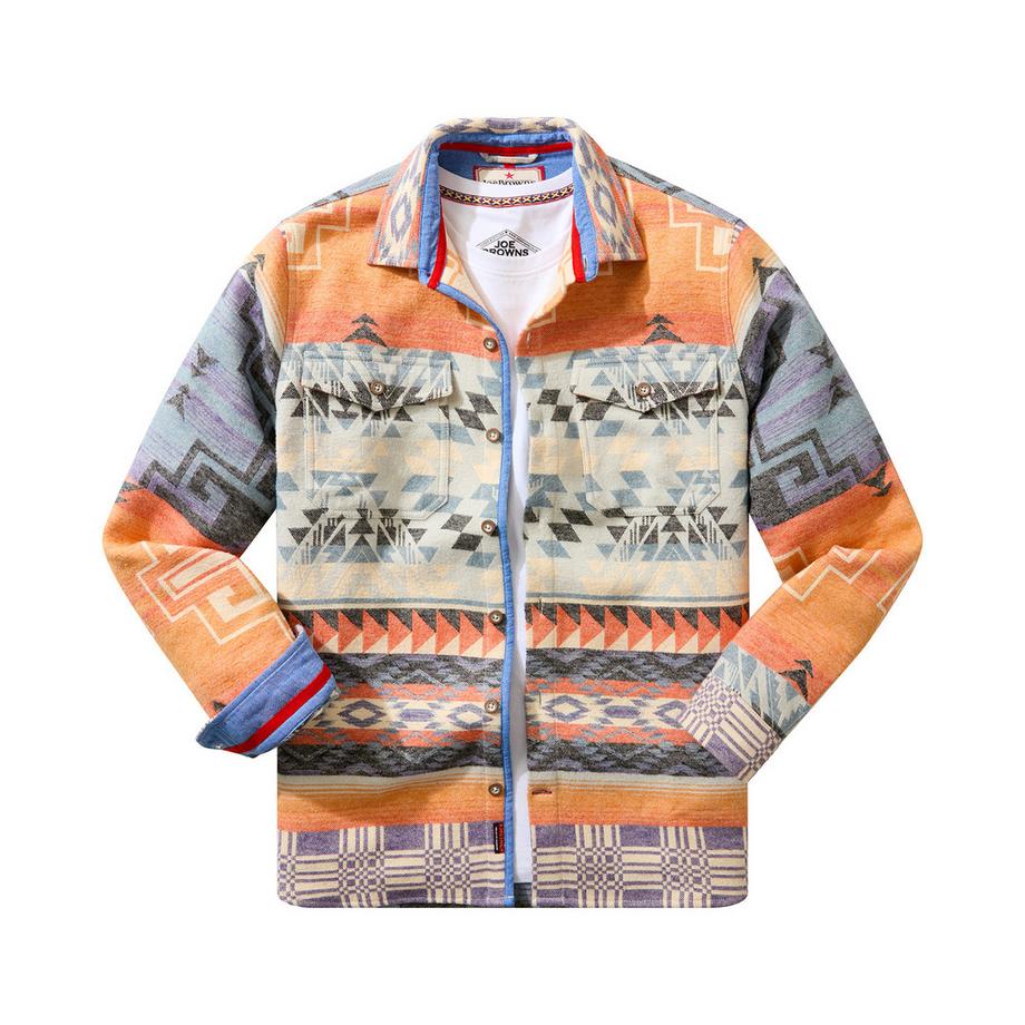 Joe Browns Hemdjacke mit Aztekenmuster  