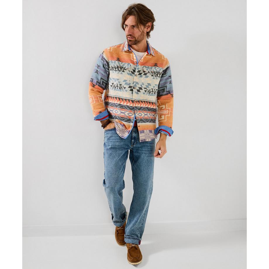 Joe Browns Hemdjacke mit Aztekenmuster  