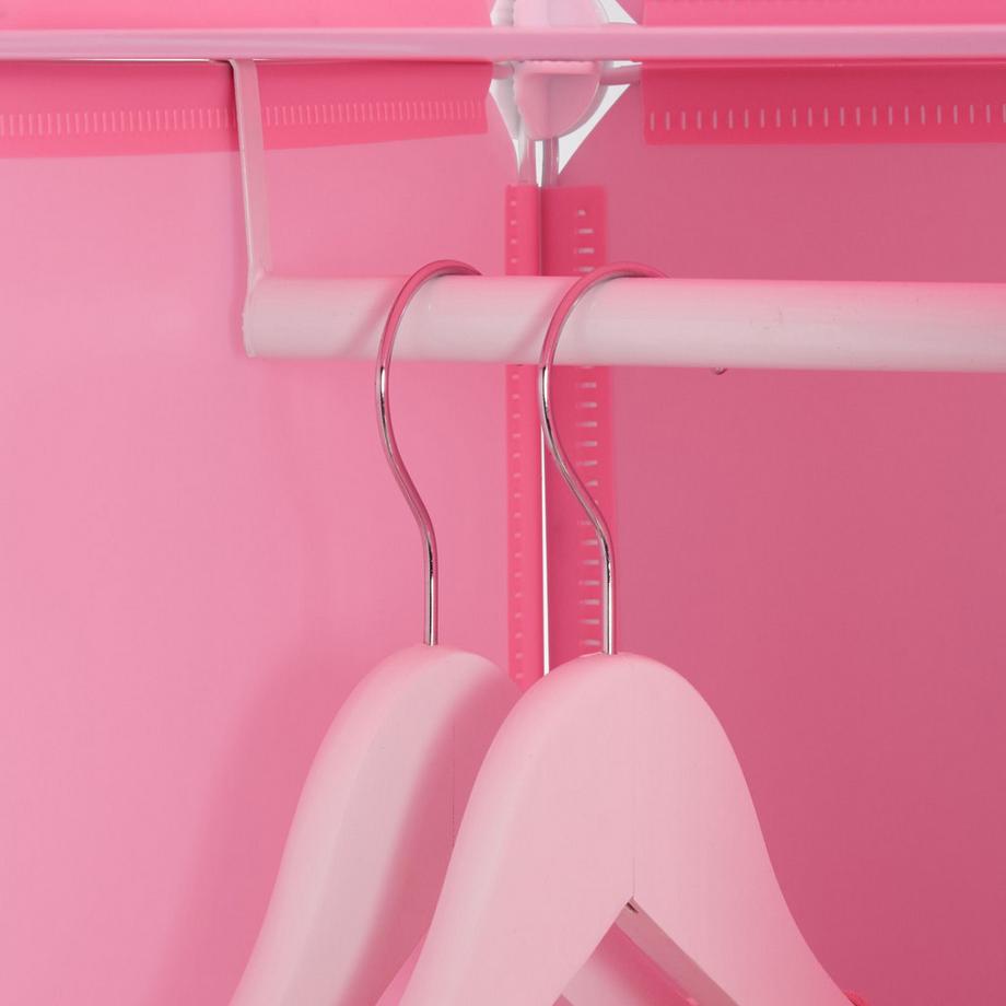 Northix Schraubenlose Kinderregale mit Kleiderstangen  