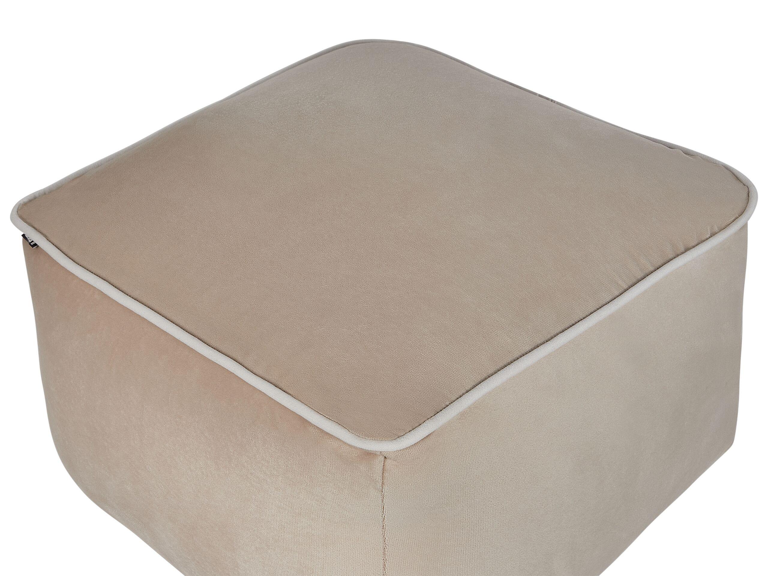 Beliani Pouf en Velours Traditionnel DAREYN  