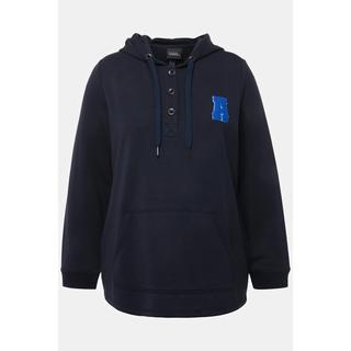 Ulla Popken  Hoodie, Kängurutasche, Langarm, Kapuzenshirt 