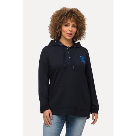 Ulla Popken  Hoodie, Kängurutasche, Langarm, Kapuzenshirt 