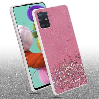 Cadorabo  Hülle für Samsung Galaxy A51 5G TPU Silikon mit funkelnden Glitter 