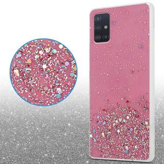 Cadorabo  Hülle für Samsung Galaxy A51 5G TPU Silikon mit funkelnden Glitter 