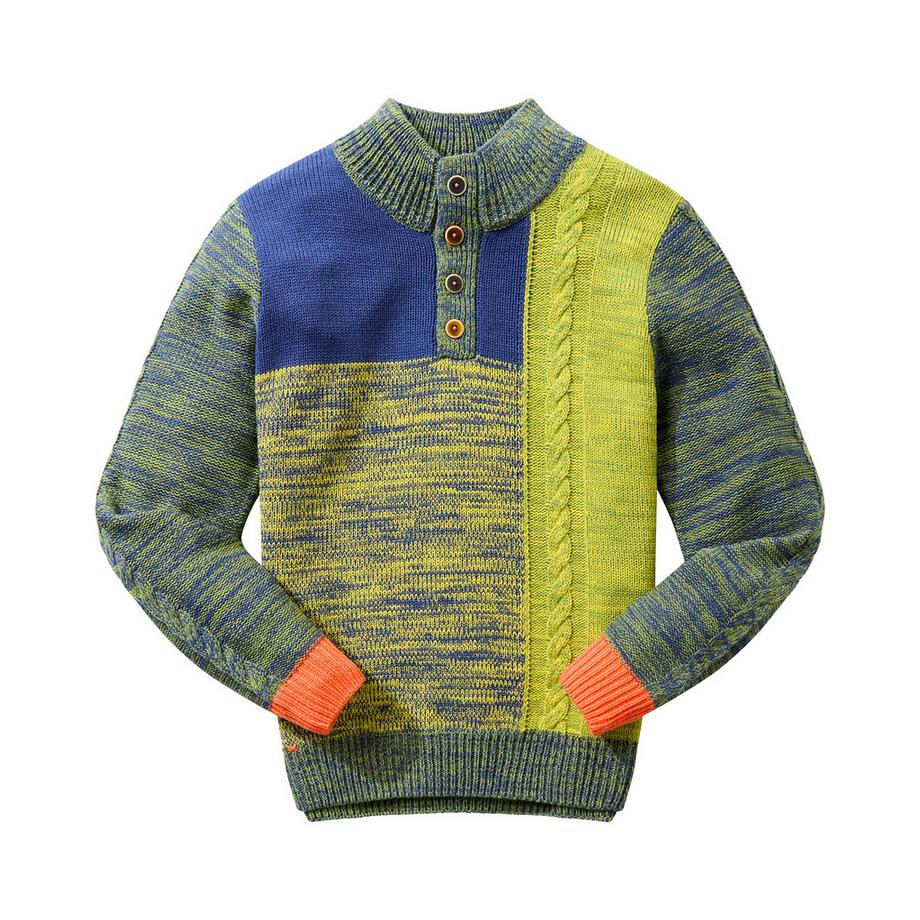 Joe Browns Strickpullover Trichterhals Kontrastfarben  