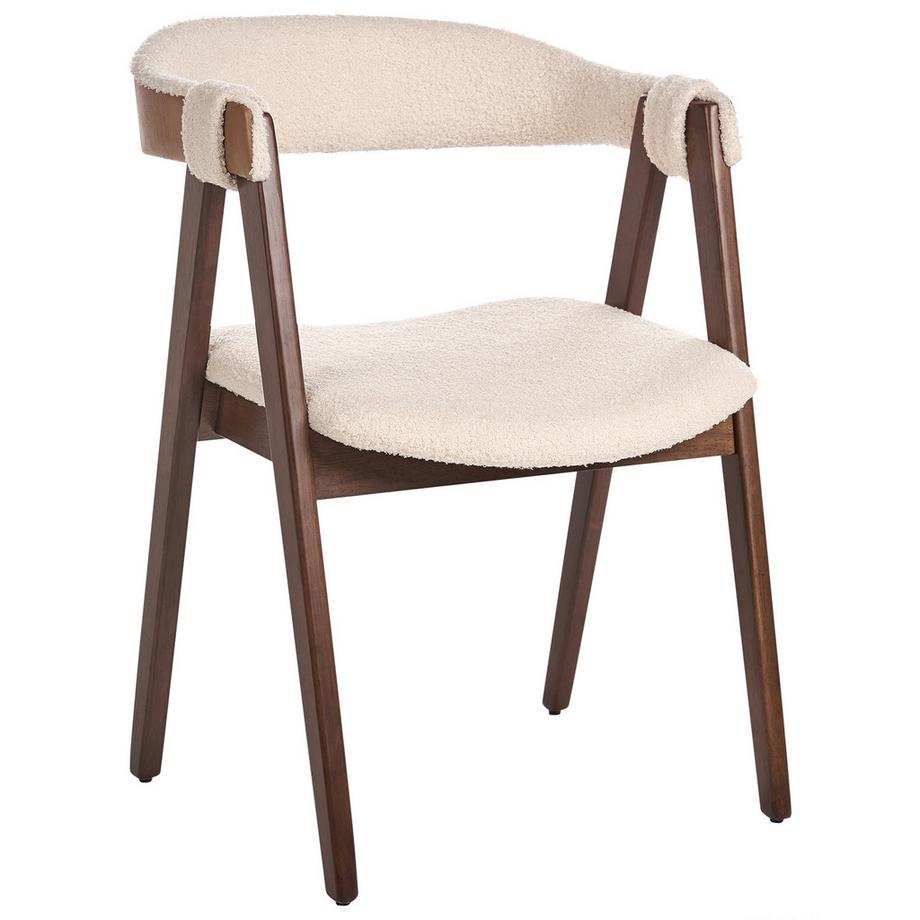 Beliani Esszimmerstuhl 2er Set aus Bouclé  DAY  