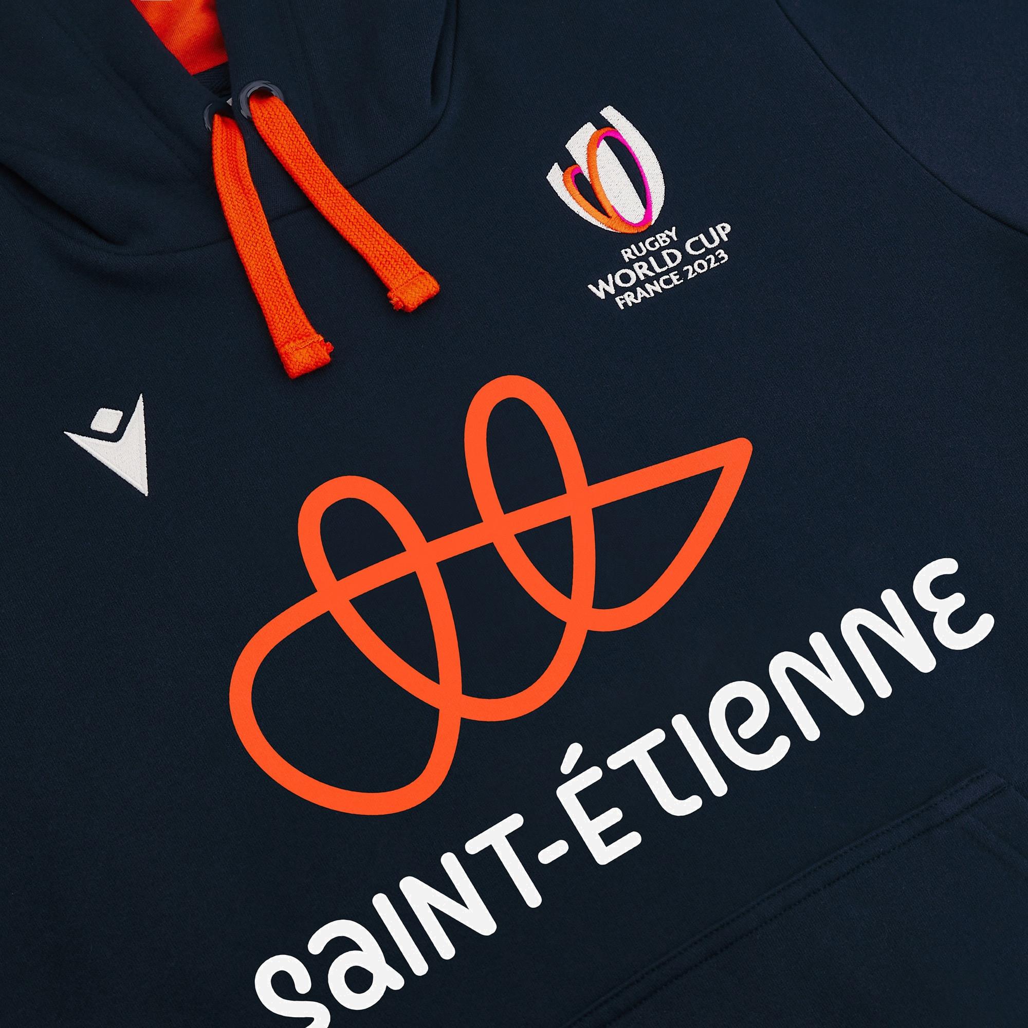 macron  sweatshirt à capuche rwc france 2023 st etienne 