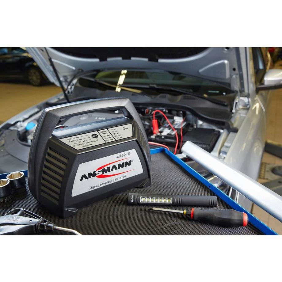 ANSMANN  ALCT 6-24/10  Caricabatterie da officina 6 V, 12 V, 24 V 1 A 10 A 5 A 