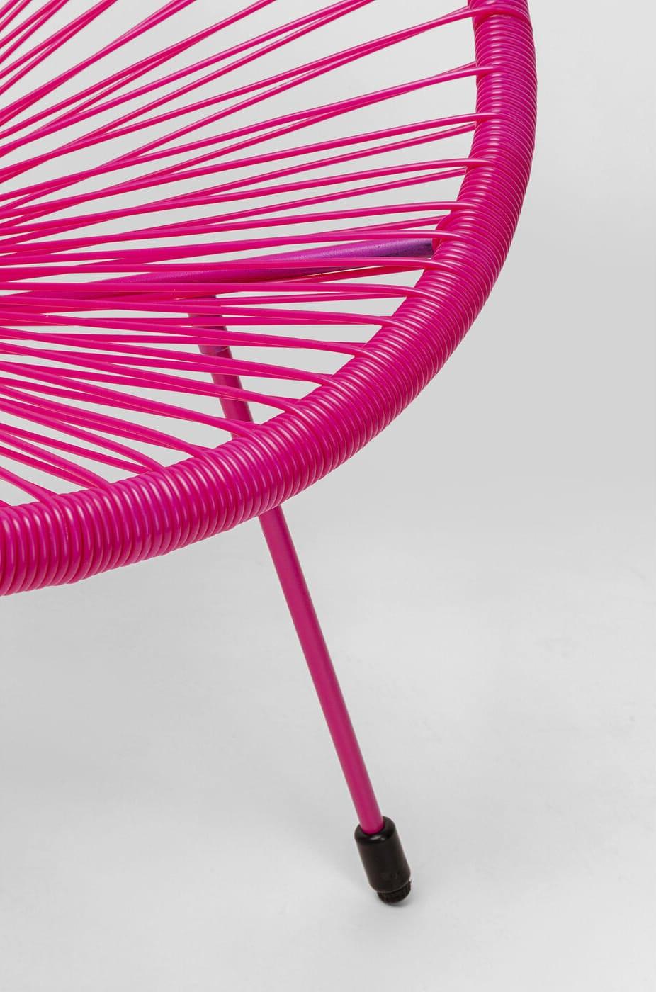 KARE Design Poltrona Acapulco Mono rosa (set di 2)  