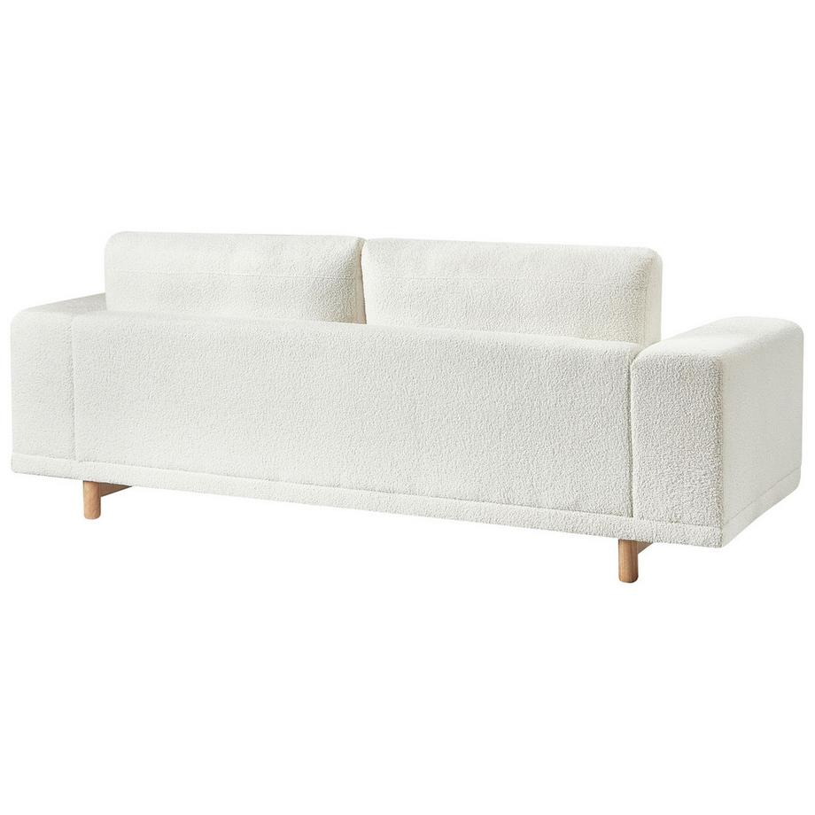 Beliani Canapé 3 places en Bouclé Rétro NIVALA  