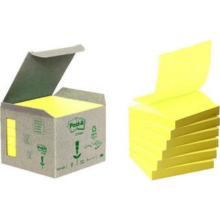 Post it POST-IT Recycling Z-Notes 76x76mm R330-1B pastellgelb 6 Stück  