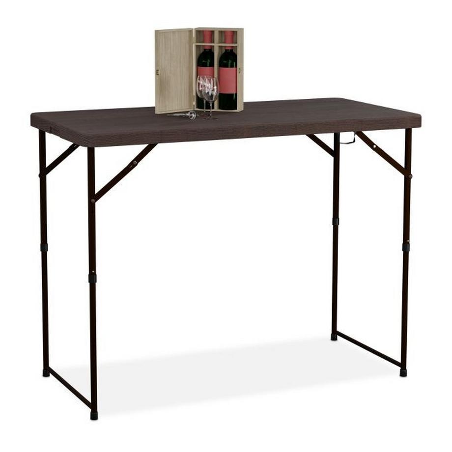 Klappbarer Gartentisch, höhenverstellbar