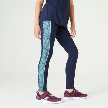 legging respirant fille - S500 marine avec imprimé