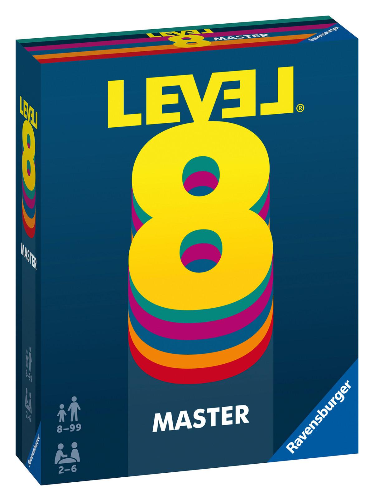 Ravensburger  Ravensburger 20868 - Level 8 Master, Die Master Version des beliebten Kartenspiels für 2-6 Spieler ab 10 Jahren / Familienspiel / Reisespiel 