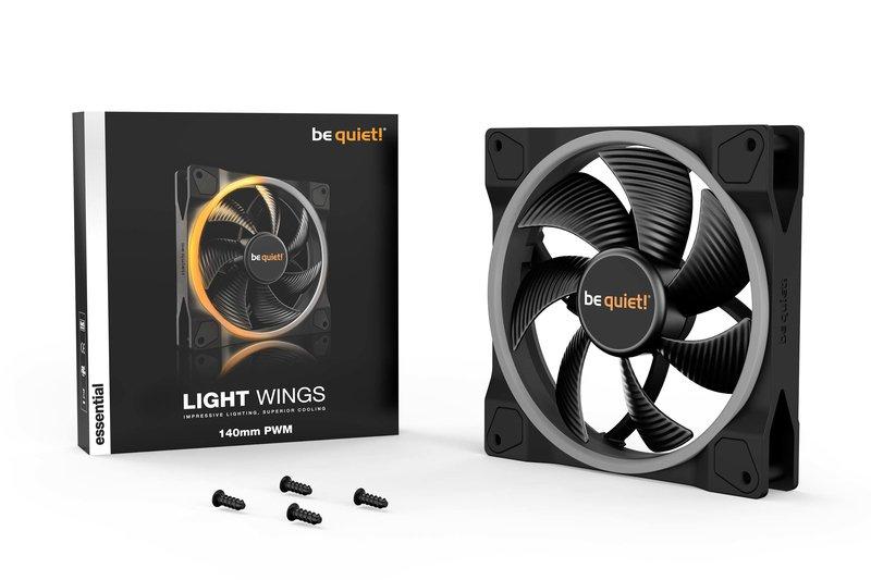 BE QUIET!  ! Light Wings | 140mm PWM Boitier PC Ventilateur 14 cm Noir 1 pièce(s) 