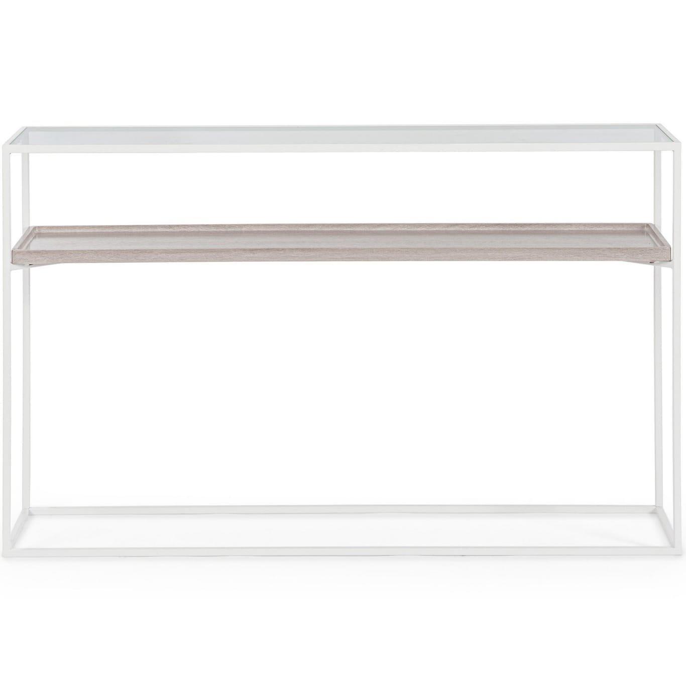 mutoni Console Laurier blanc 120x30x75  