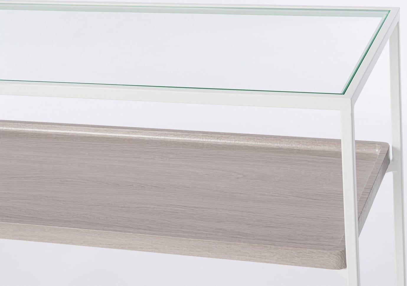 mutoni Console Laurier blanc 120x30x75  