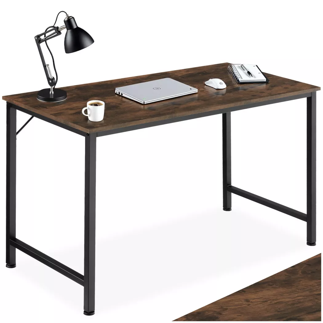 Tectake - Bureau JENKINS Style industriel, 140 cm, Marron