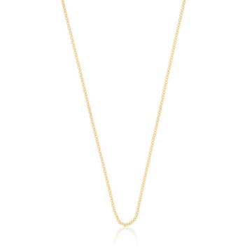 Collier rond forçat or jaune 375, 1.7mm, 40cm