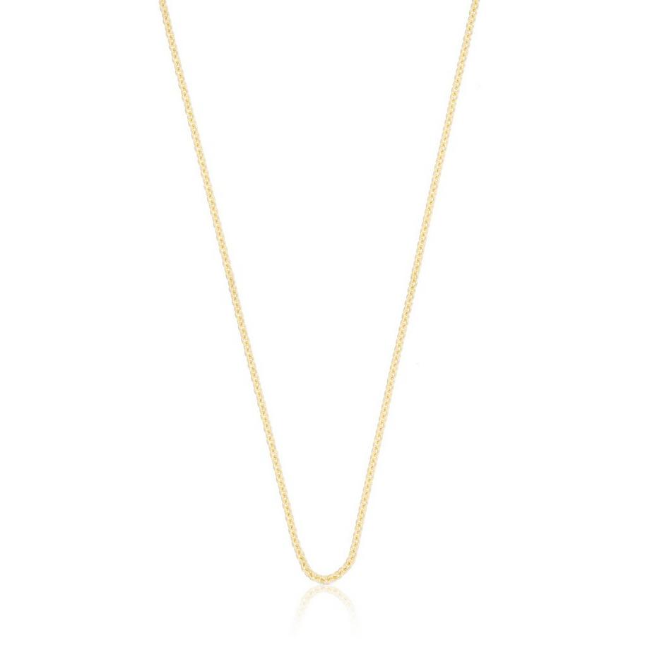 MUAU Schmuck  Collier Rundanker Gelbgold 375, 1.7mm, 40cm 
