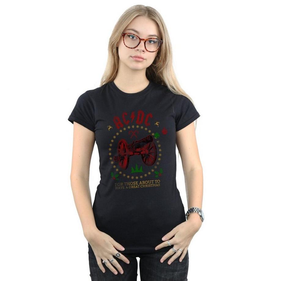 AC/DC ACDC For Those About To Have A Great Christmas T-Shirt  