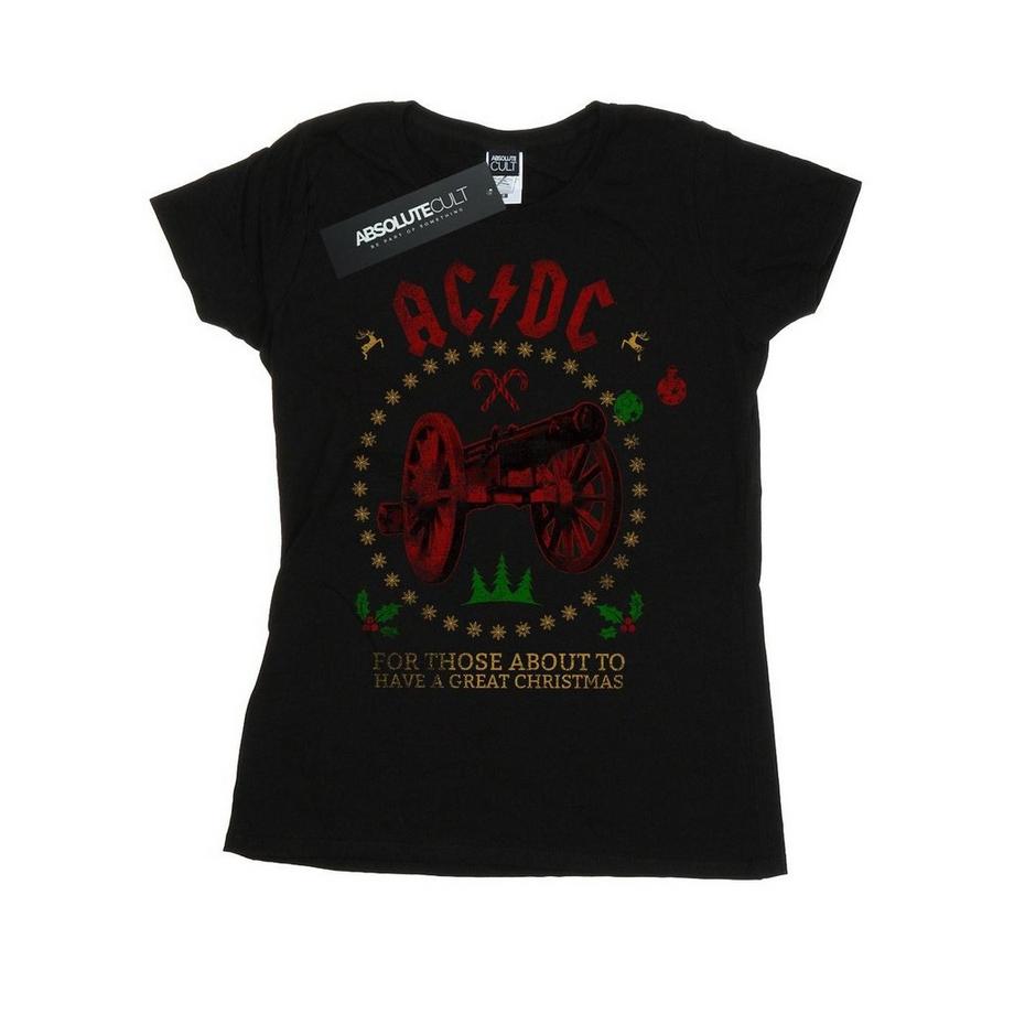 AC/DC ACDC For Those About To Have A Great Christmas T-Shirt  