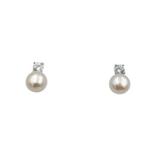 HEBE JEWELS  Clous d'oreilles en perles avec zirconium 