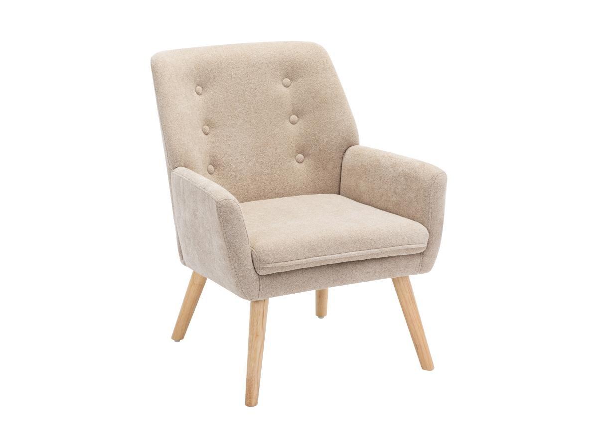 Vente-unique Sessel - Stoff - Beige - SERINO  