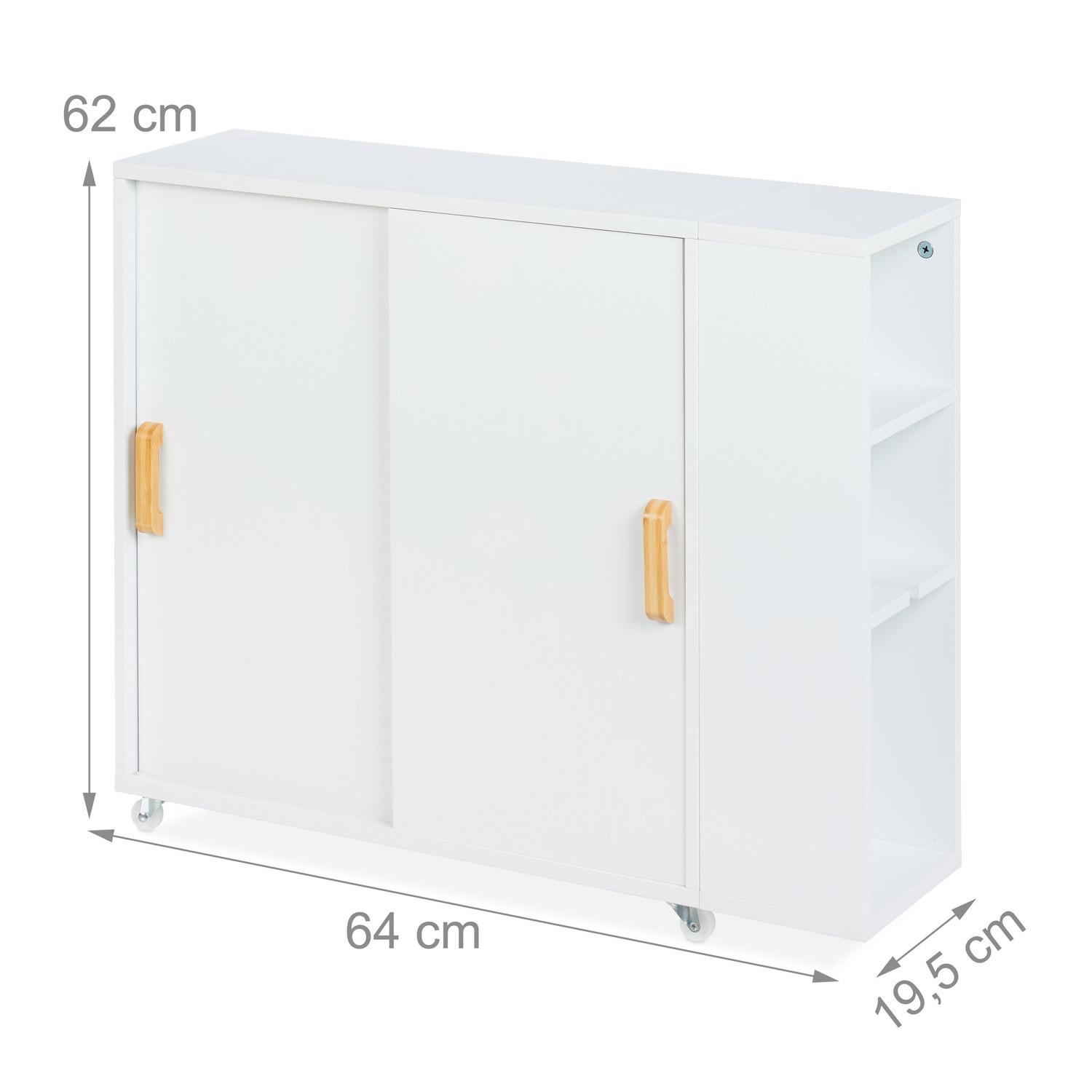 Northix Nischenschrank mit Rollen  